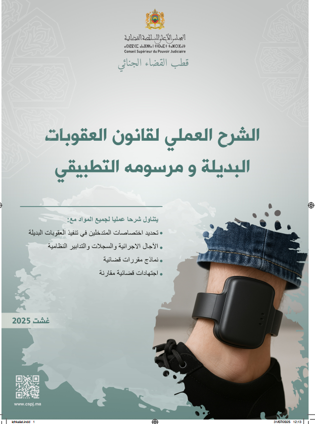 الشرح العملي لقانون العقوبات البديلة ومرسومه التطبيقي