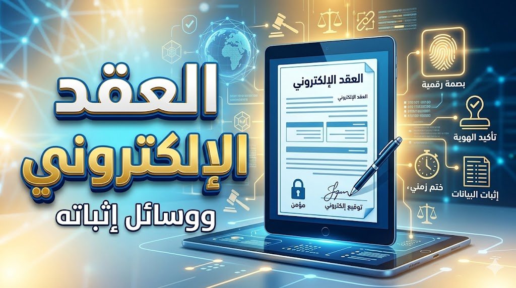 العقد الالكتروني ووسائل إثباته