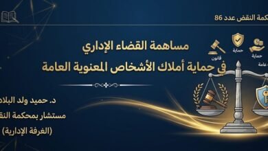 مساهمة القضاء الإداري في حماية أملاك الأشخاص المعنوية العامة